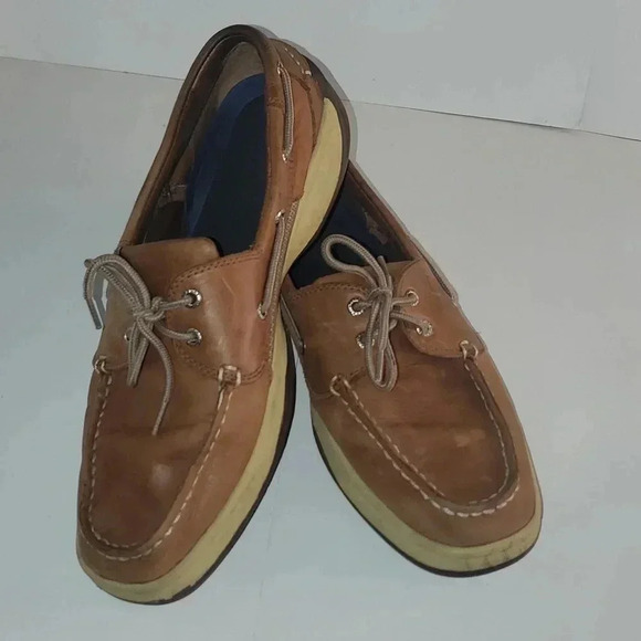 Sperry Intrepid 2 Eye Boat Shoe Moc Silhouette Dark Tan Sz 11.5 M Mens - Picture 1 of 12